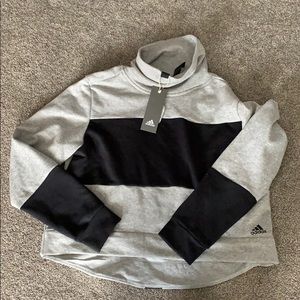 Adidas cropped turtleneck sweater